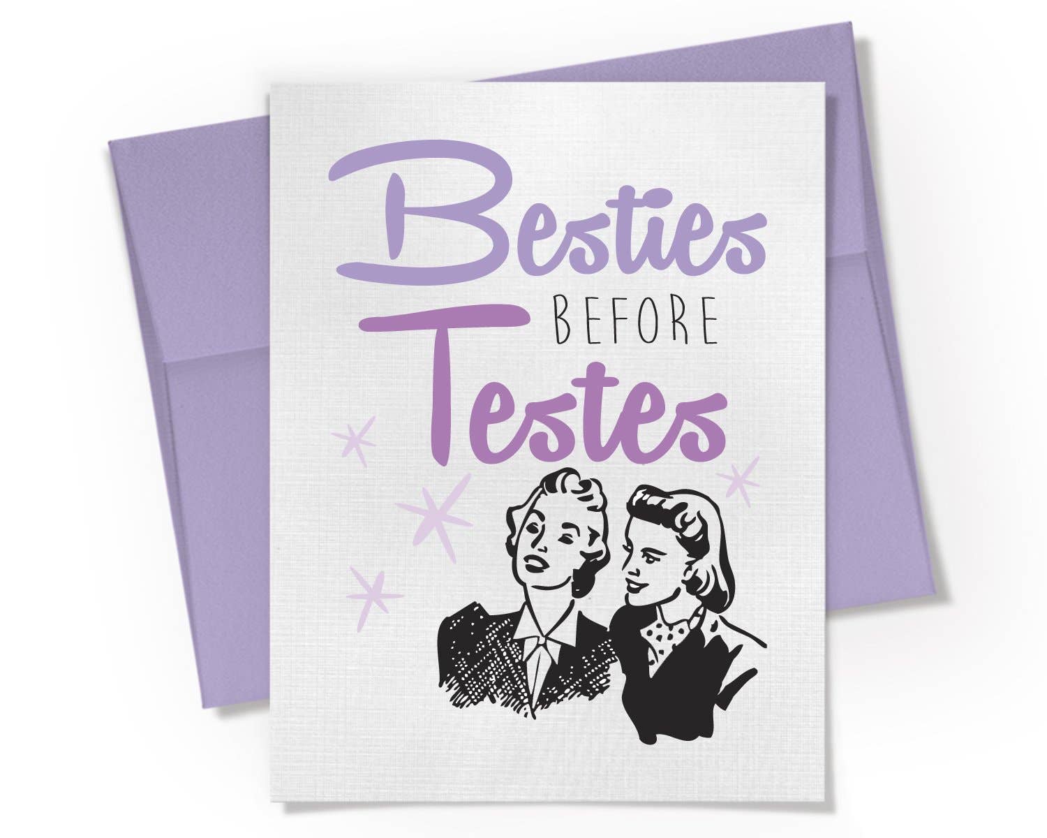 Besties Before Testes Card