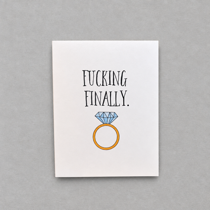 Finally Wedding Card photo 1 on the lighter grey backdrop