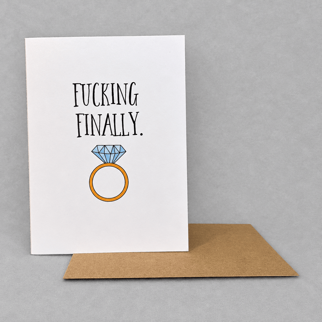 Finally Wedding Card photo 2 on the lighter grey backdrop