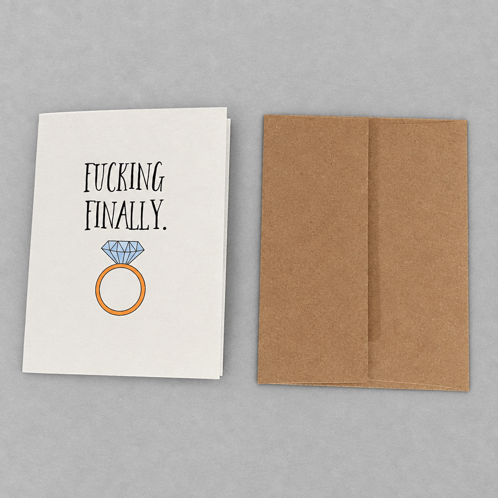 Finally Wedding Card photo 3 on the lighter grey backdrop