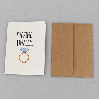 Finally Wedding Card photo 3 on the lighter grey backdrop