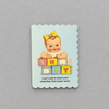 First Swear Word Baby Card photo 2 on the lighter grey backdrop