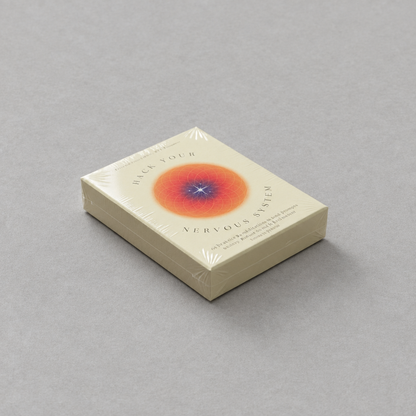 Hack Your Nervous System Card Deck photo 3 on the lighter grey backdrop