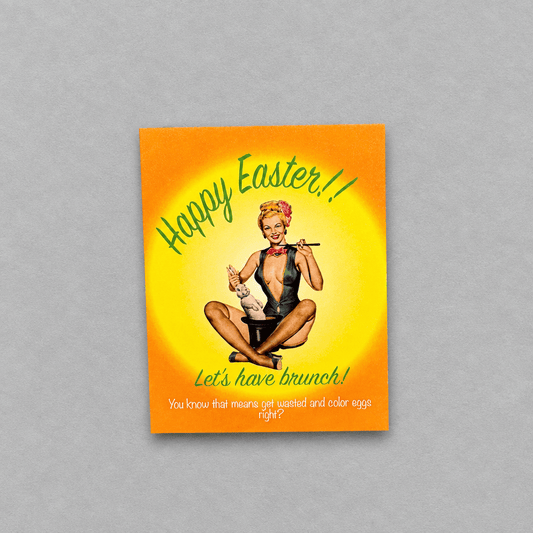 Happy Easter, Let's Have Brunch Card photo 1 on the lighter grey backdrop