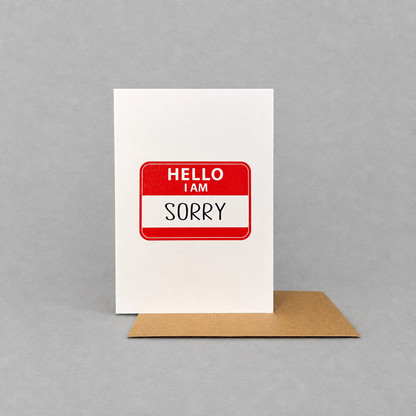 Hello, I Am Sorry – Apology Greeting Card photo 2 on the lighter grey backdrop