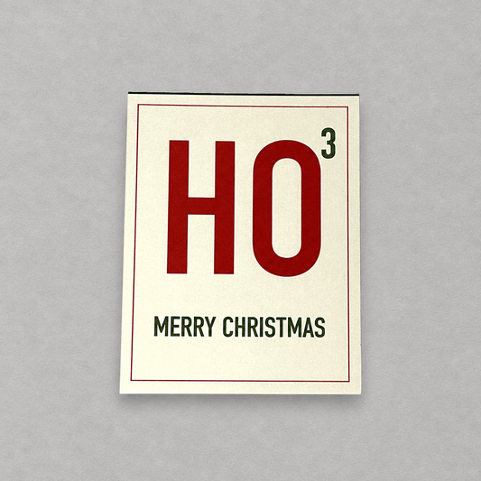 HO Cubed Greeting Card photo 3 on the lighter grey backdrop