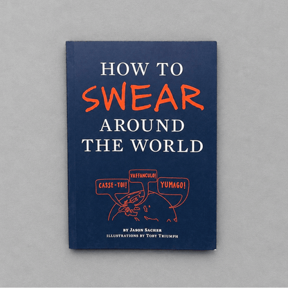 How to Swear Around the World Book photo 1 on the lighter grey backdrop
