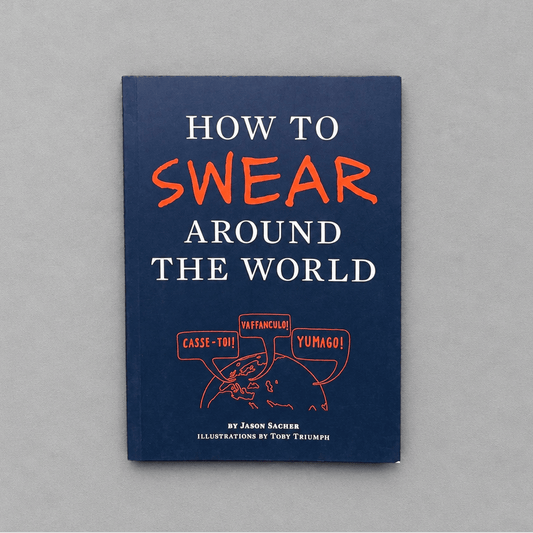 How to Swear Around the World Book photo 1 on the lighter grey backdrop