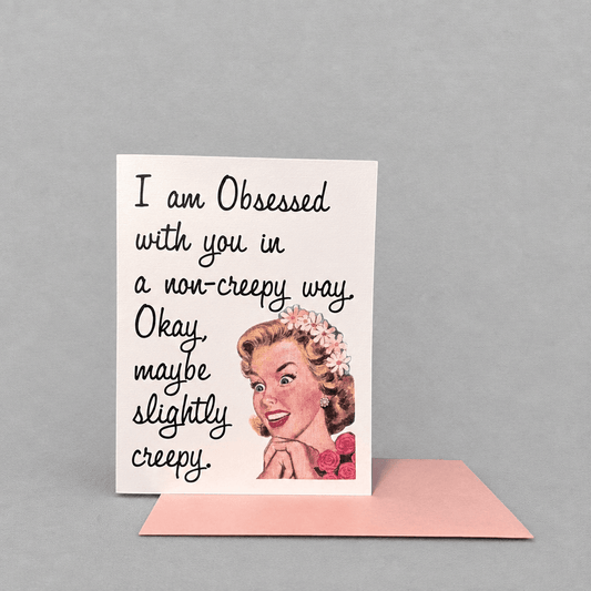 I am Obsessed with You Card photo 2 on the lighter grey backdrop