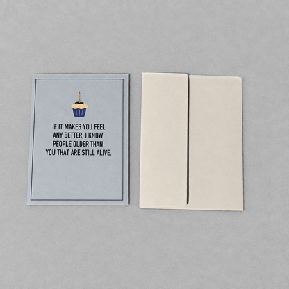 I Know People Older Than You Birthday Card photo 3 on the lighter grey backdrop