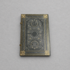 Impish Greetings Paperblanks Nocturnelle grande hardcover journal with ornate black faux leather and gold detailing.
