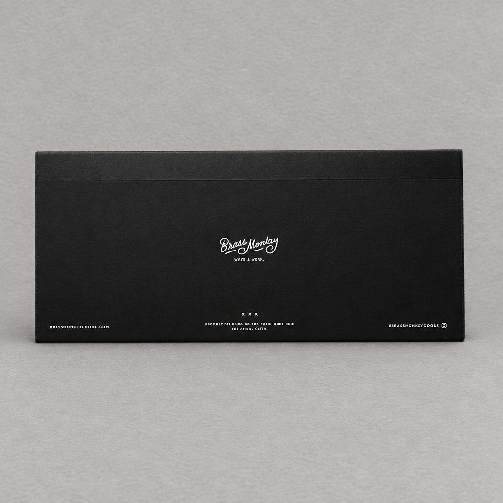 Impish Greetings Planning Is For The Week planner pad back cover in black with white vintage-style typography