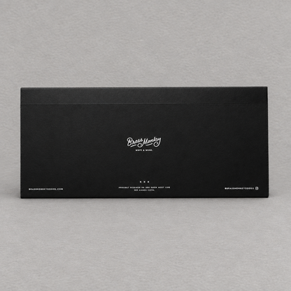 Impish Greetings Planning Is For The Week planner pad back cover in black with white vintage-style typography