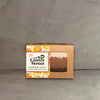 Impish Greetings Center Street Pumpkin Spice handmade bar soap in a decorative box with autumn pumpkin illustrations.