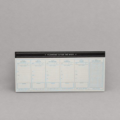 Impish Greetings Planning Is For The Week weekly planner pad with vintage-inspired design and 100 perforated pages.