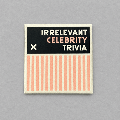Irrelevant Celebrity Trivia photo 2 on the lighter grey backdrop