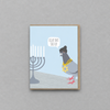 Light That Up Hanukkah Card photo 1 on the lighter grey backdrop