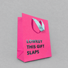 Lowkey Gift Bag Magenta photo 2 on the lighter grey backdrop