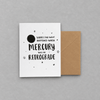Mercury Retrograde Card photo 1 on the lighter grey backdrop