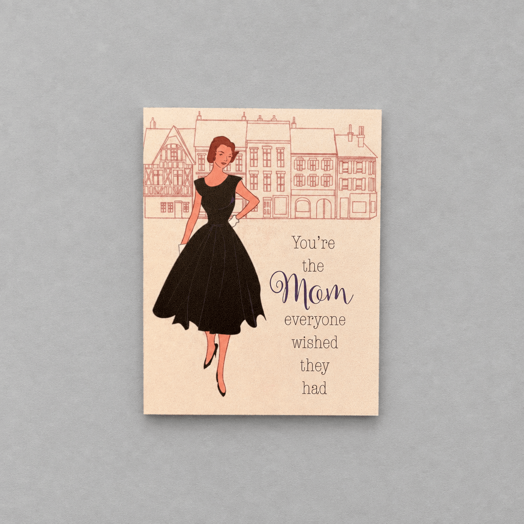 Mother's Day Vintage Fashion Card photo 1 on the lighter grey backdrop