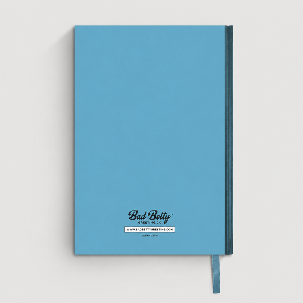 Notebook back on muted light grey