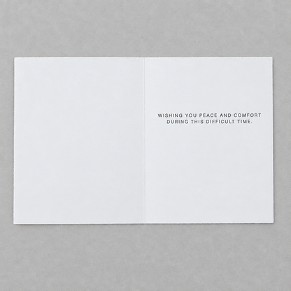 Periwinkle Sympathy Card photo 2 on the lighter grey backdrop