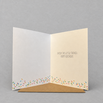 Pigeon Donut Birthday Card photo 3 on the lighter grey backdrop