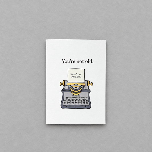 Retro Birthday Card photo 1 on the lighter grey backdrop