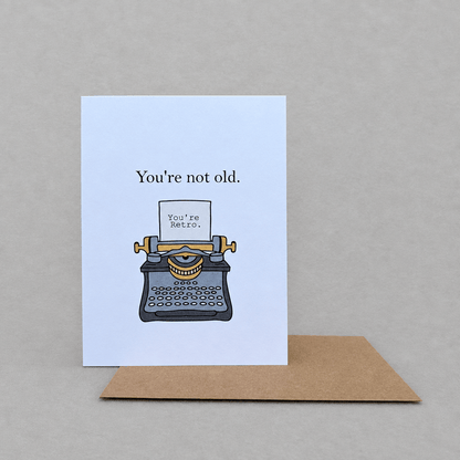 Retro Birthday Card photo 2 on the lighter grey backdrop