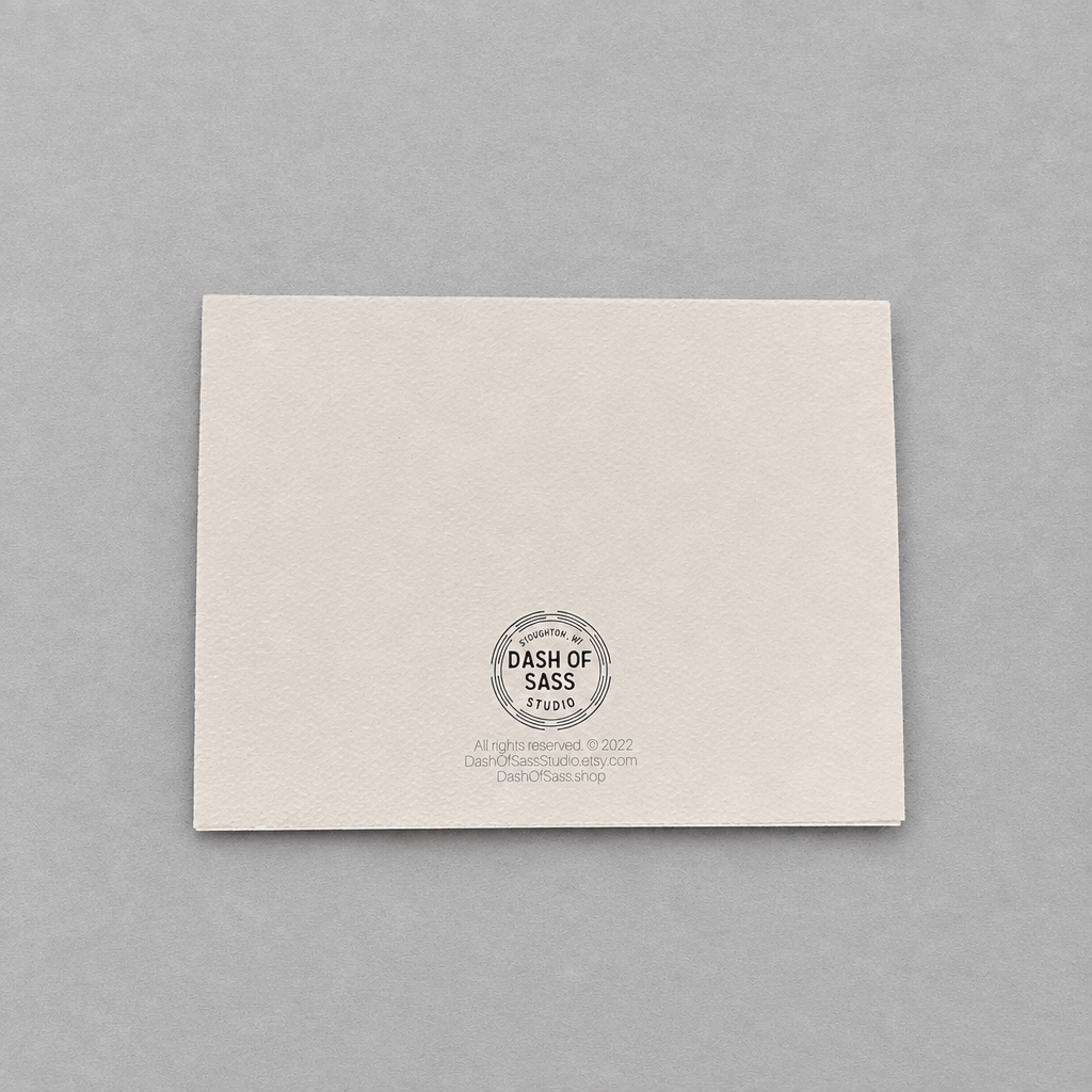 Santa Hates Little B*tches Christmas Card photo 2 on the lighter grey backdrop