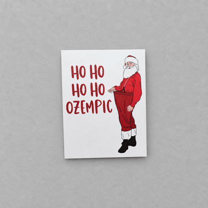 Skinny Santa Holiday Card photo 1 on the lighter grey backdrop
