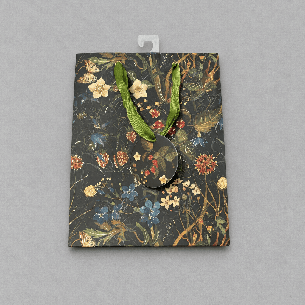 Small Gift Bag Forest Flowers photo 1 on the lighter grey backdrop