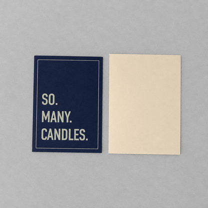 So. Many. Candles. Birthday Card photo 5 on the lighter grey backdrop