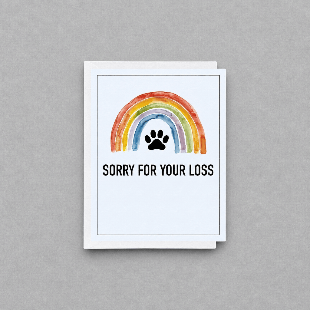 Sorry For The Loss of Your Pet Card photo 1 on the lighter grey backdrop
