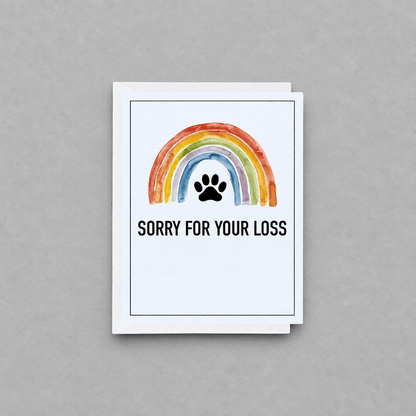 Sorry For The Loss of Your Pet Card photo 1 on the lighter grey backdrop