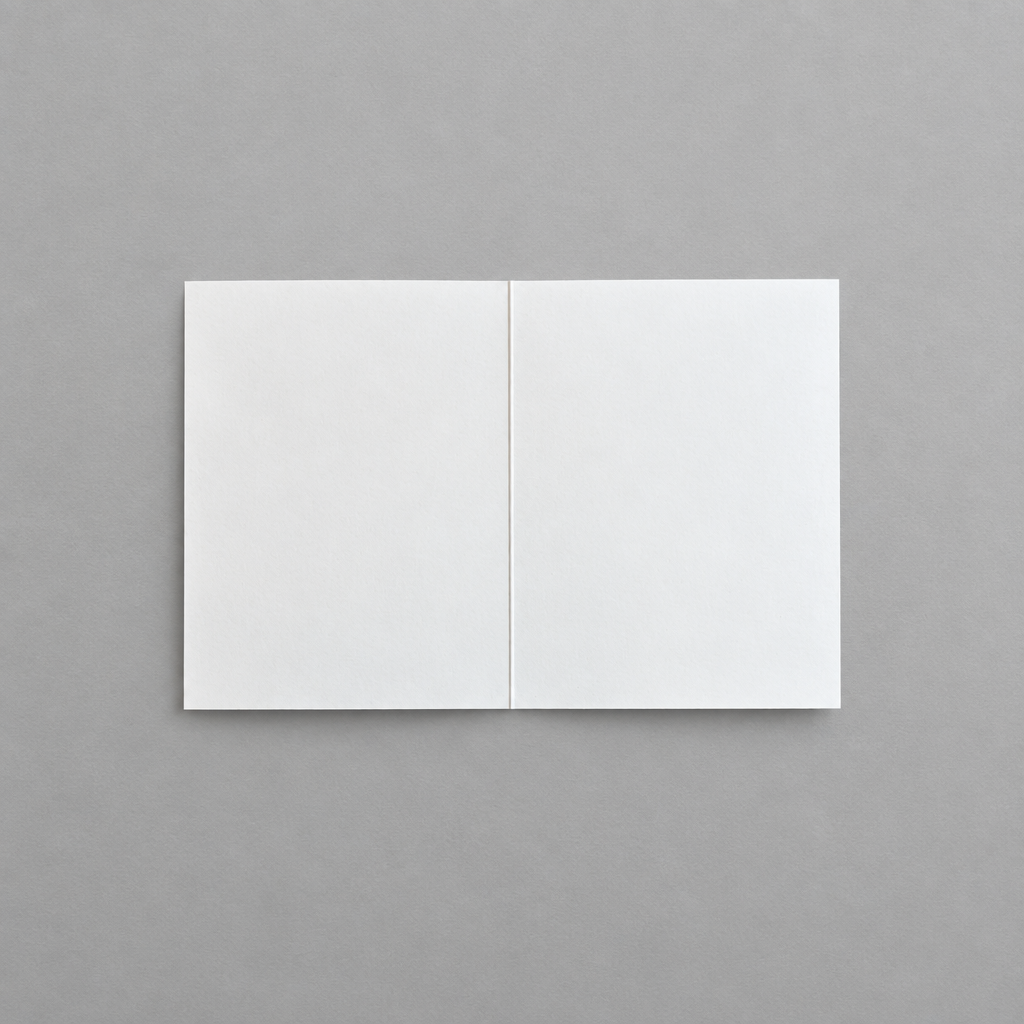Square blank card interior photo