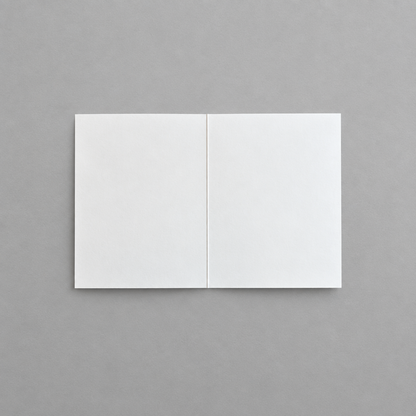 Square blank card interior photo