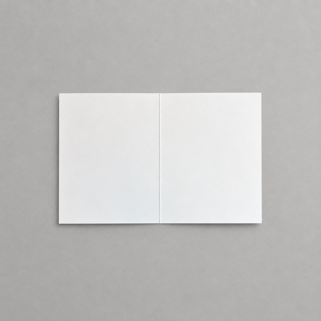 Square blank card interior photo