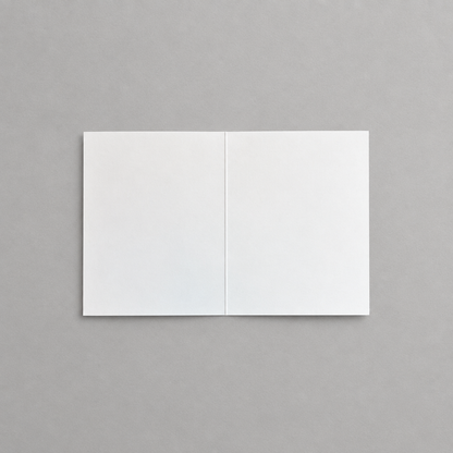 Square blank card interior photo