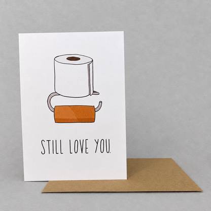 Still Love You Card photo 2 on the lighter grey backdrop