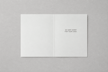 Sympathy card standalone retry, grey backdrop