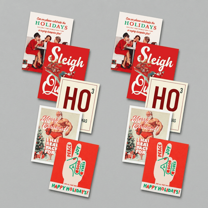 Merry & Mildly Inappropriate Holiday Card Pack | 10-Card Pack