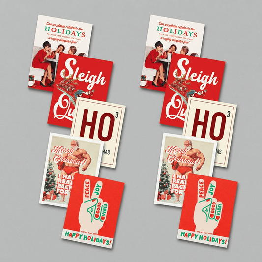 Merry & Mildly Inappropriate Holiday Card Pack | 10-Card Pack