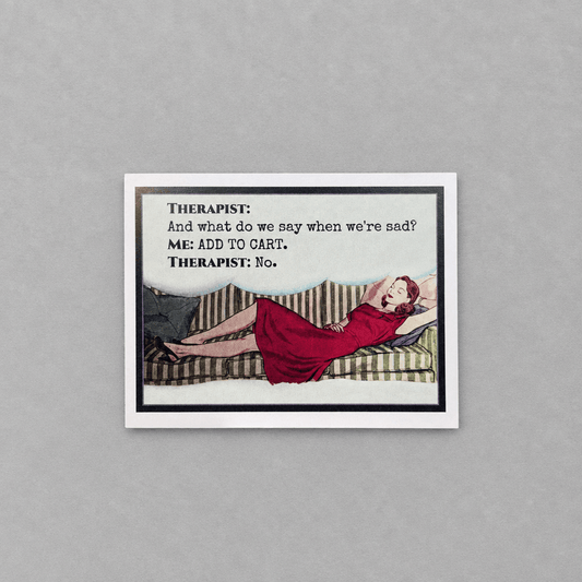 Therapist: Add to Cart...Card photo 1 on the lighter grey backdrop