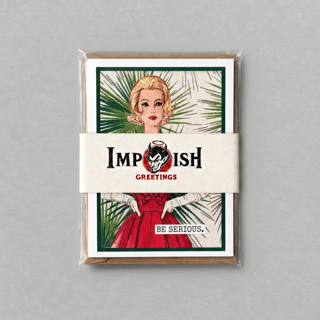 Three Wise Men card pack with Impish Greetings logo band