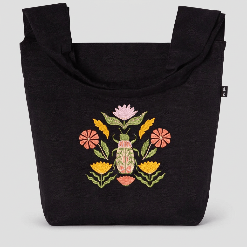 Tote on a muted light-grey background