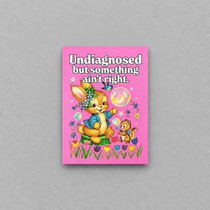 Undiagnosed but Something Ain't Right Card photo 1 on the lighter grey backdrop