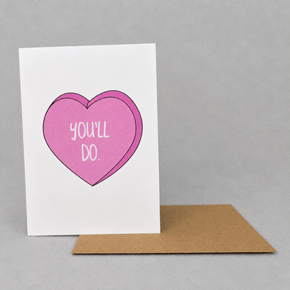 You'll Do Anniversary Card photo 2 on the lighter grey backdrop